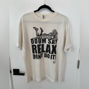 White Dr. Doom Relax Shirt - Size LARGE